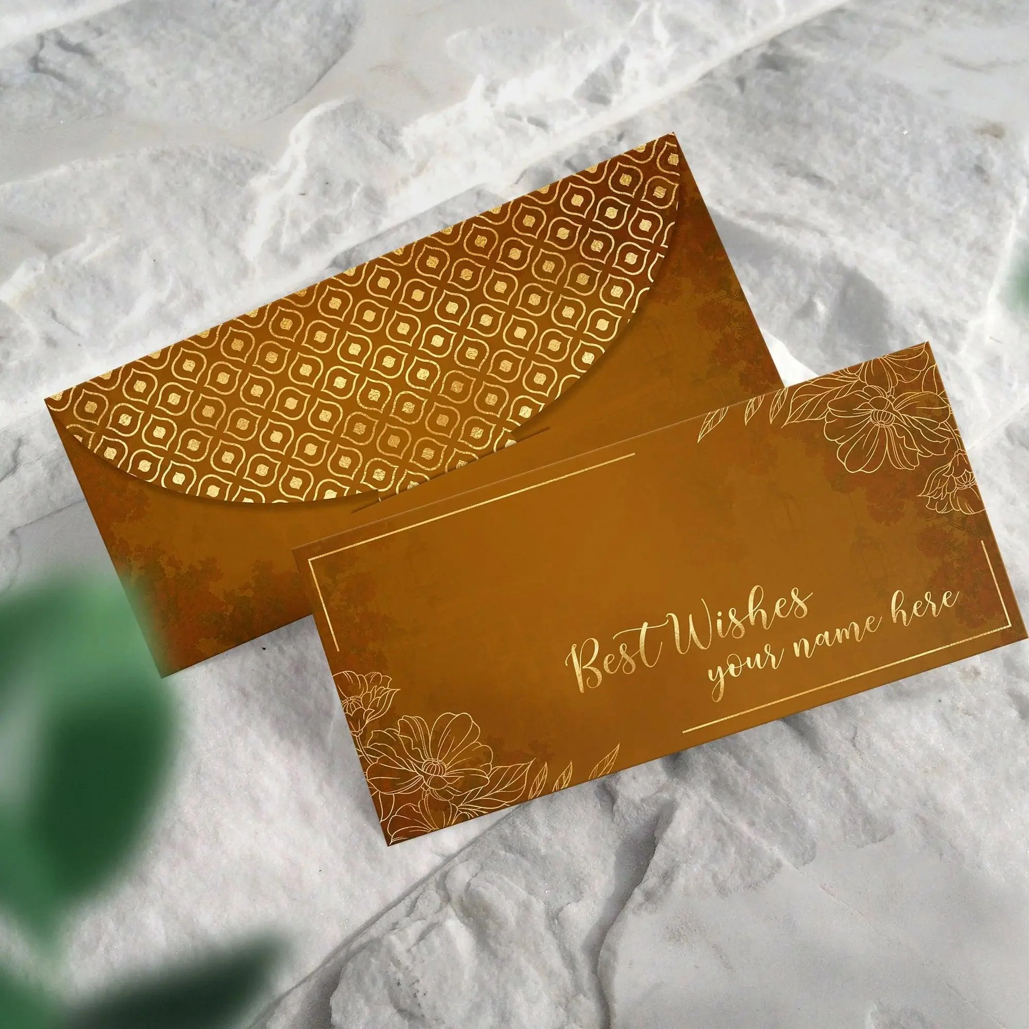 Luxe Gold Foil Money Envelopes -Golden Prestige - Image 2