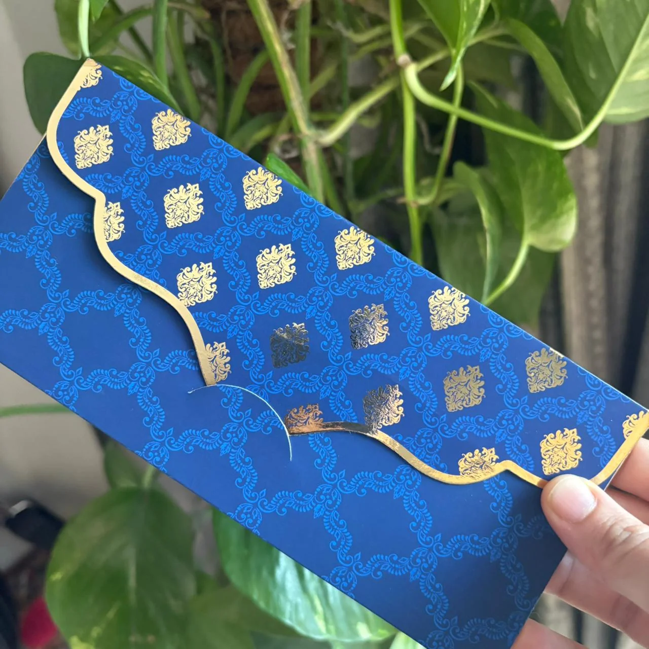 Luxe Gold Foil Money Envelopes- Opulent Blue & Gold - Image 3