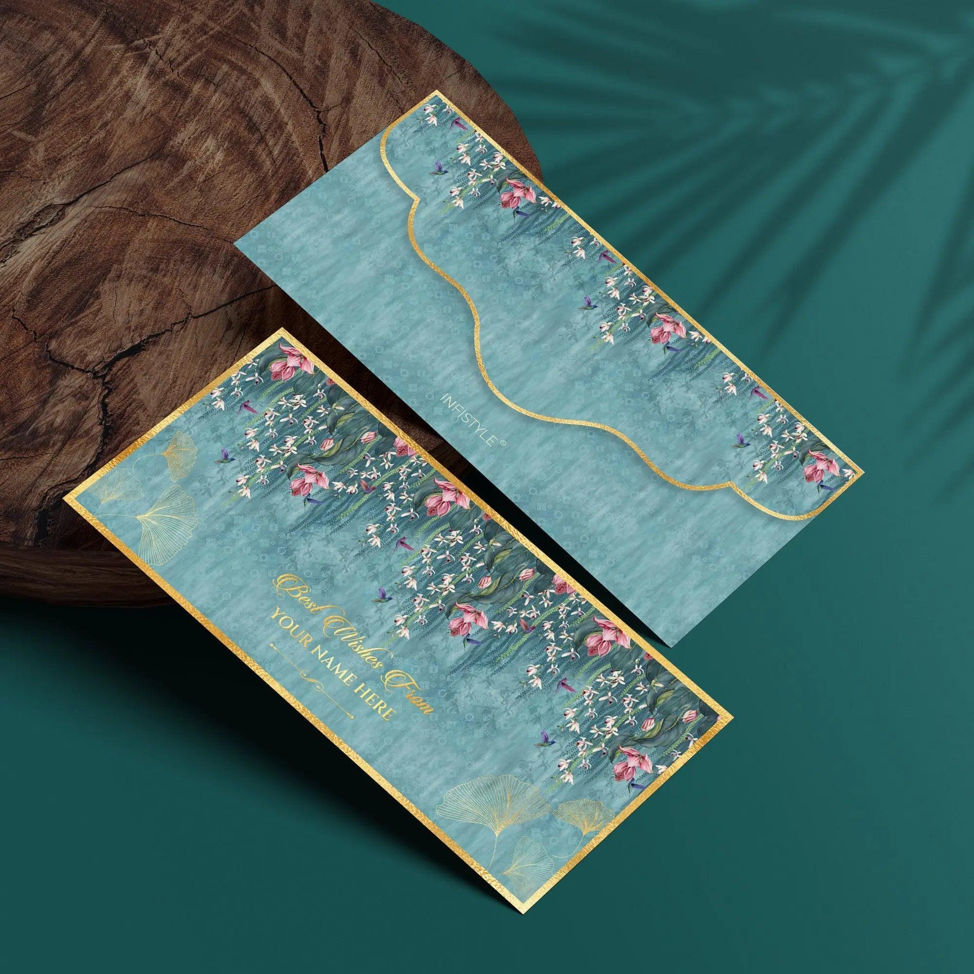 Luxe Gold Foil Money Envelopes -Royal Blooms - Image 4
