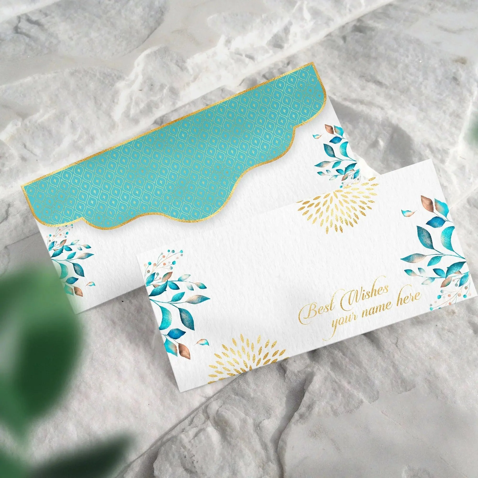 Luxe Personalized Gift Tags -Blue Splendour - Image 3