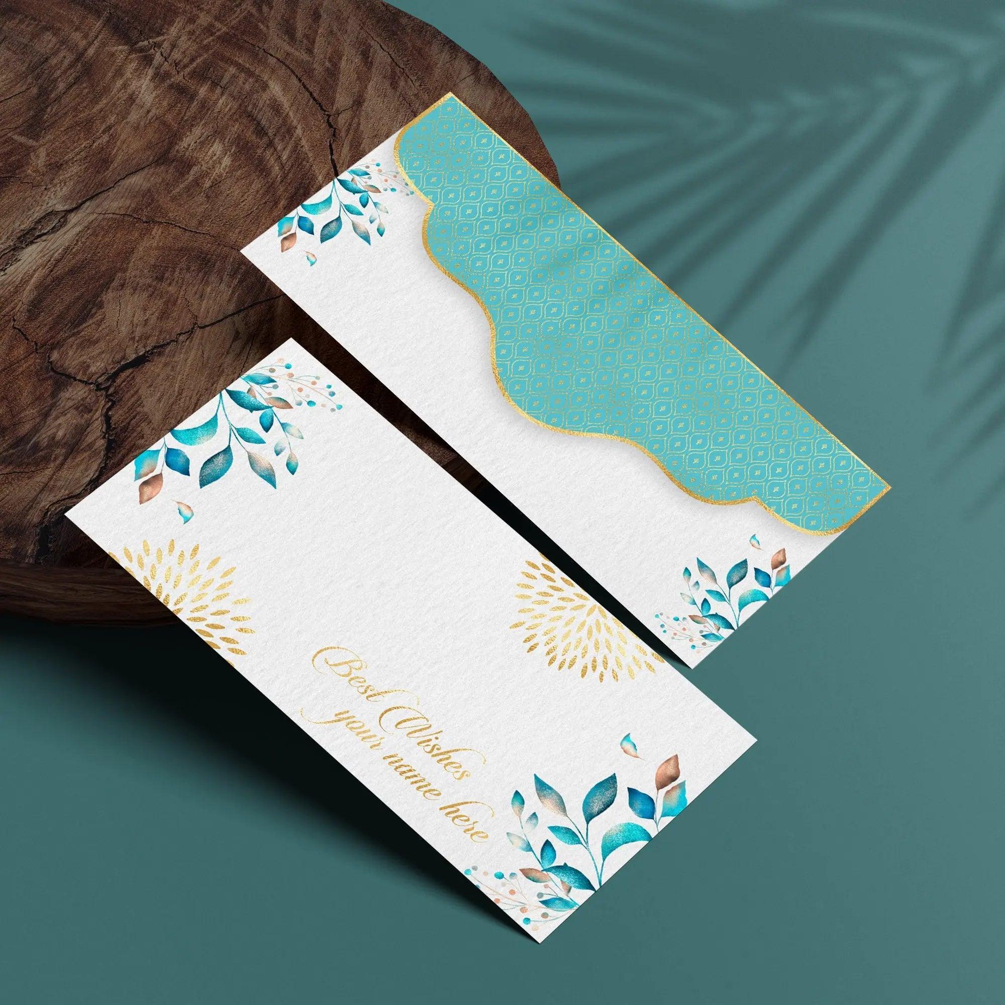 Luxe Personalized Gift Tags -Blue Splendour - Image 4