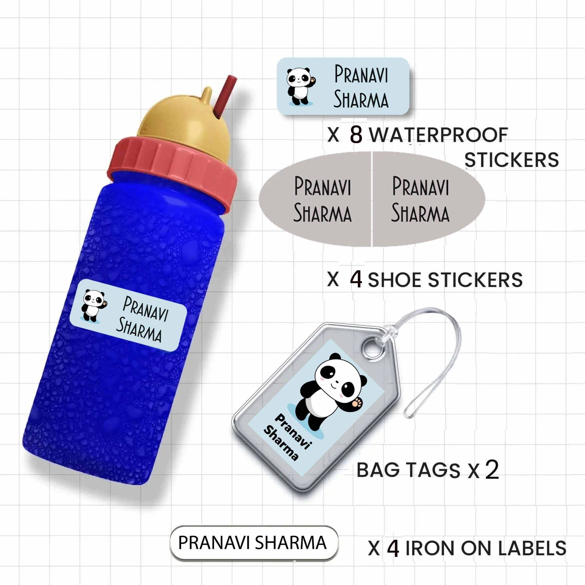 Mini Combo Labels Pack - Set of 18 - ANIMALS & NATURE - Image 27