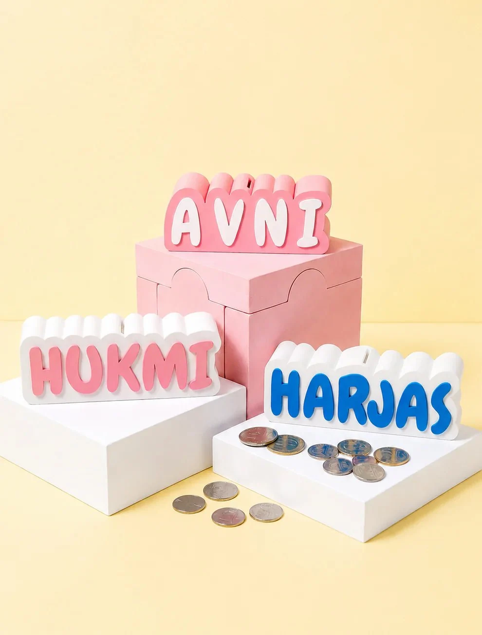 Personalised 3D Printed Piggy Bank with Name - Image 15
