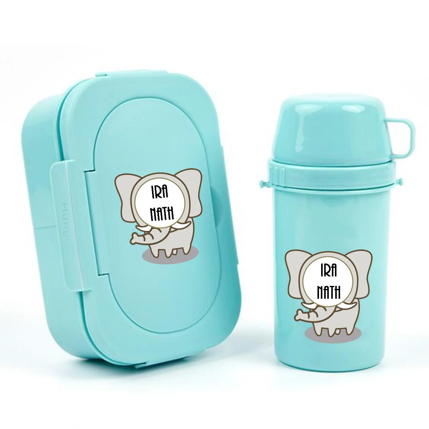 Waterproof Personalised Custom Shape Stickers - Baby Elephant Shape - Set of 25 - Image 3