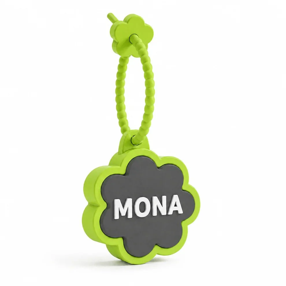 Personalised Floral Clicker Name Keychain - Image 11