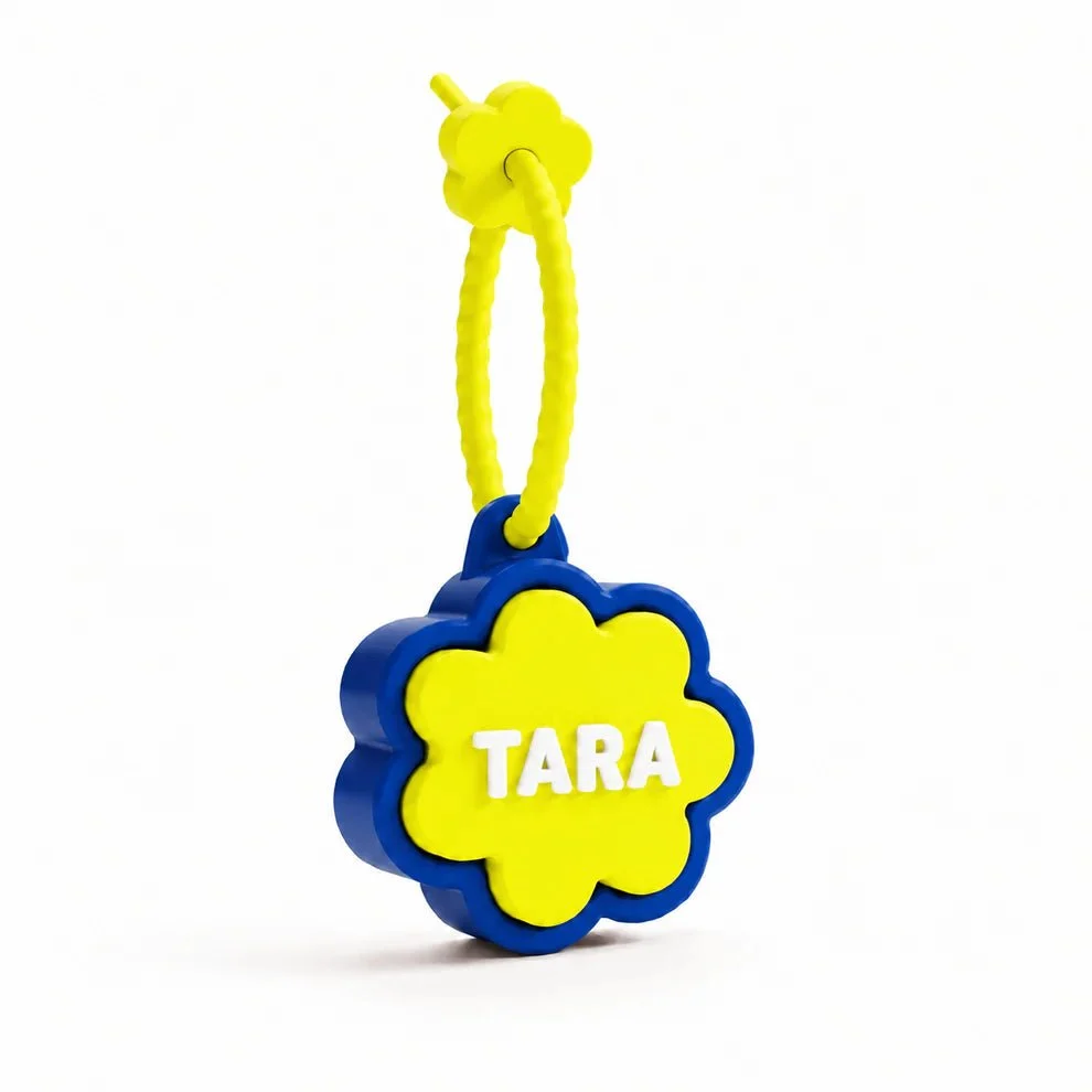 Personalised Floral Clicker Name Keychain - Image 12