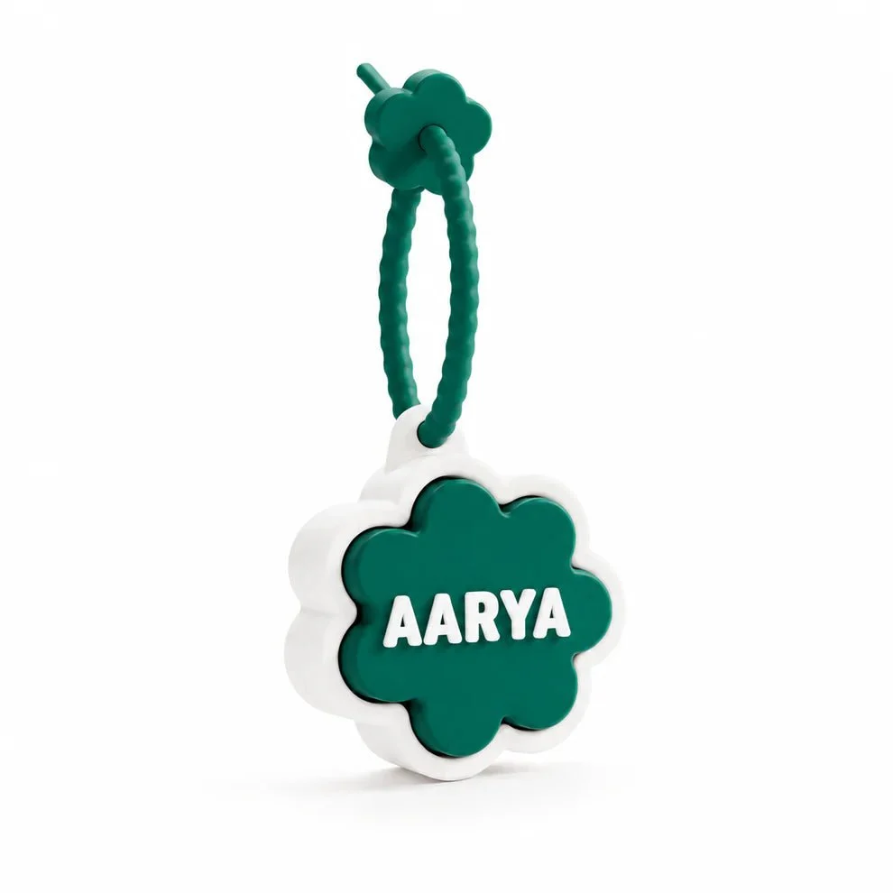 Personalised Floral Clicker Name Keychain - Image 19