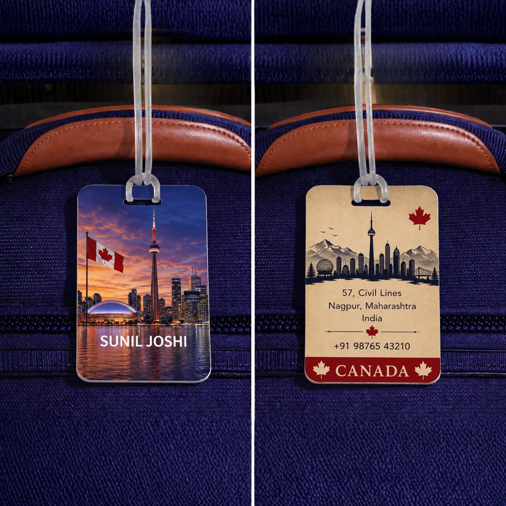 Personalised Luggage Tags - Canada