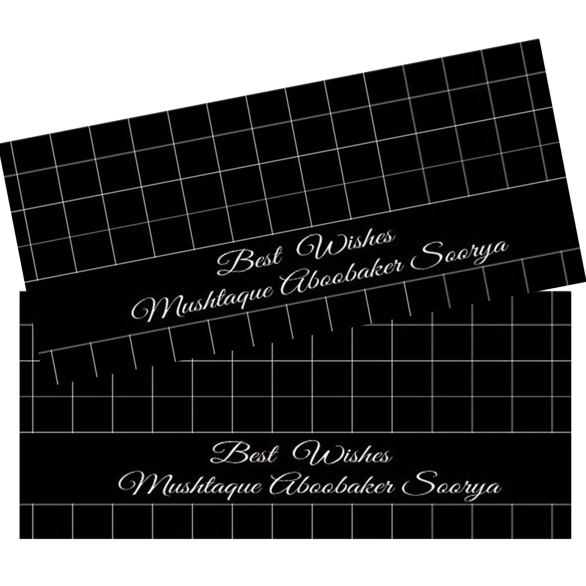 Personalised Money Envelopes - Black Chequered Theme - Set of 20 - Image 2