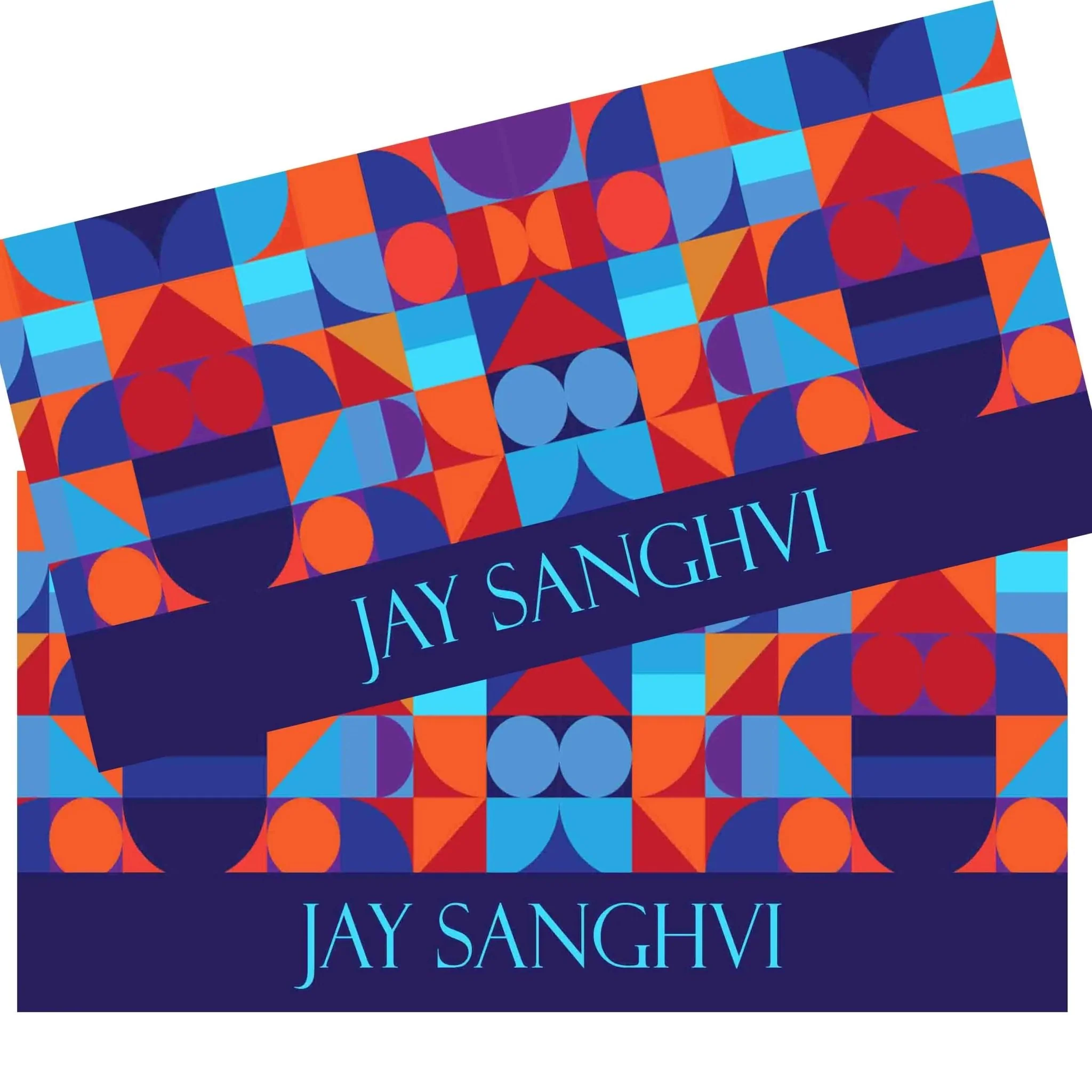 Personalised Money Envelopes - Blue Abstract Theme - Image 2