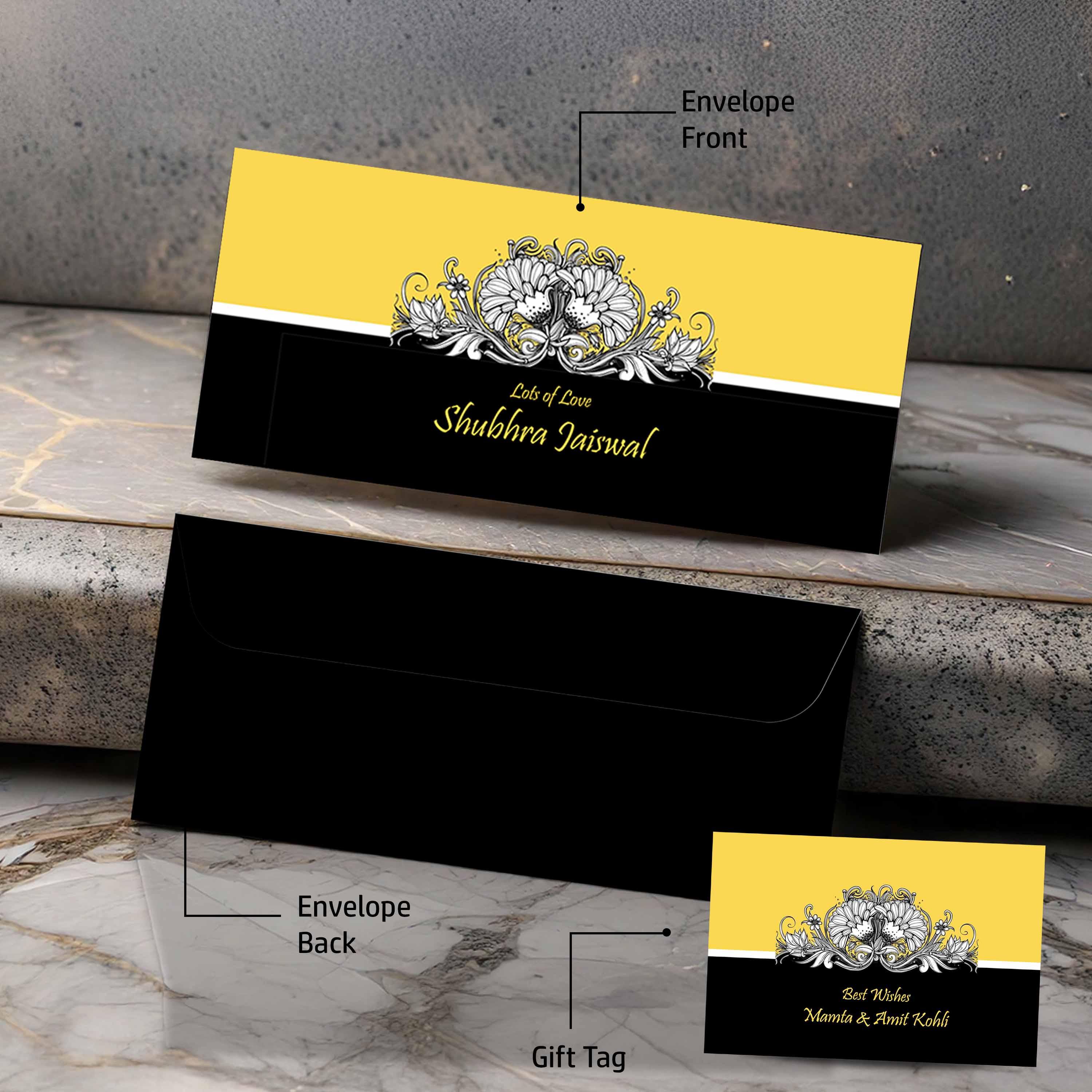 Personalised Money Envelopes - Contrast Floral Theme - Image 5