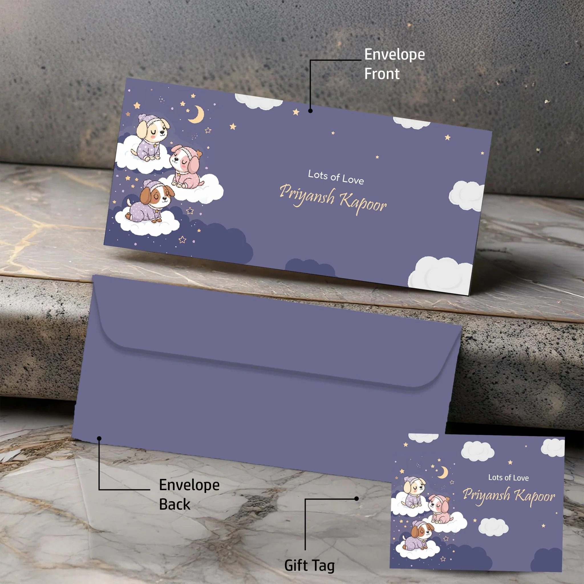Personalised Money Envelopes - Dog Lover - Set of 20