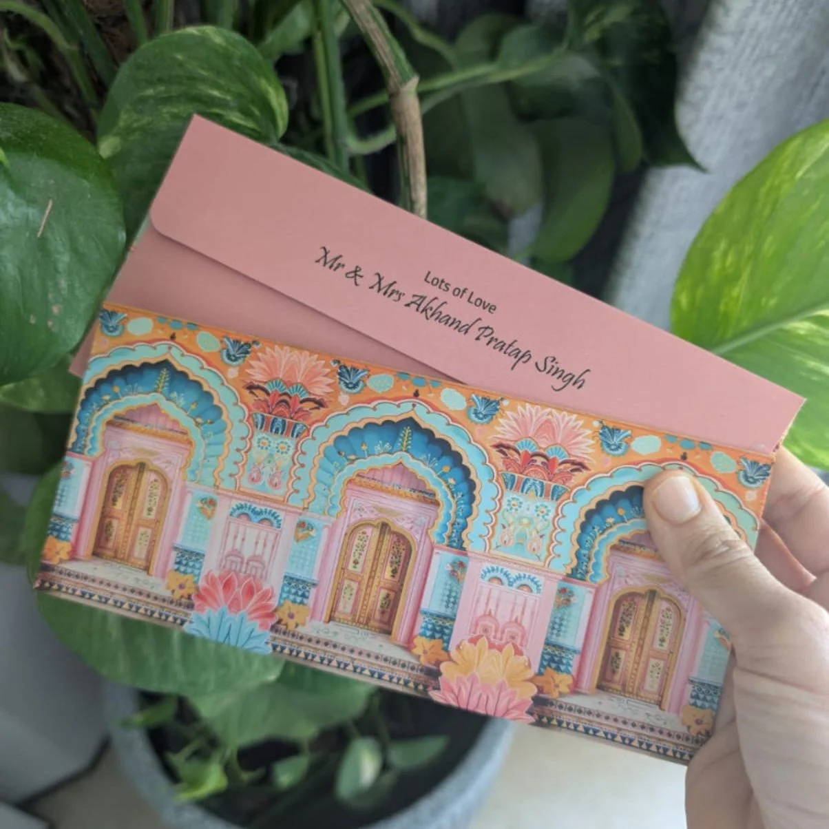 Personalised Money Envelopes - Jharokha Design - Image 2