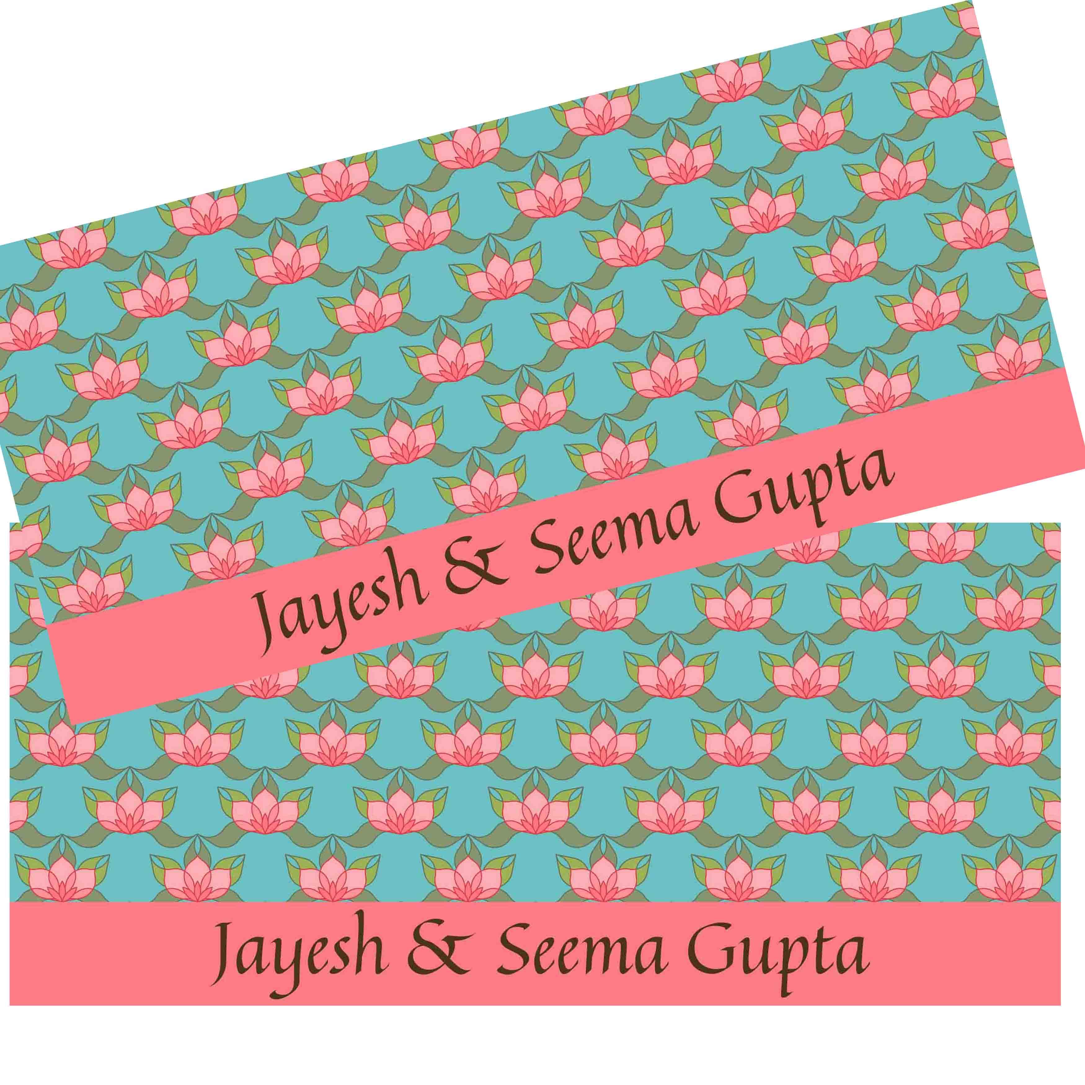 Personalised Money Envelopes - Lotus Theme - Image 2