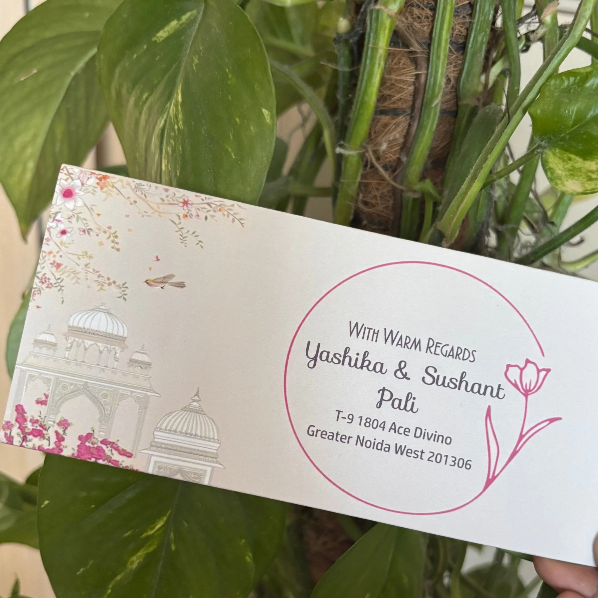 Personalised Money Envelopes - Palace In Blooms - Image 2