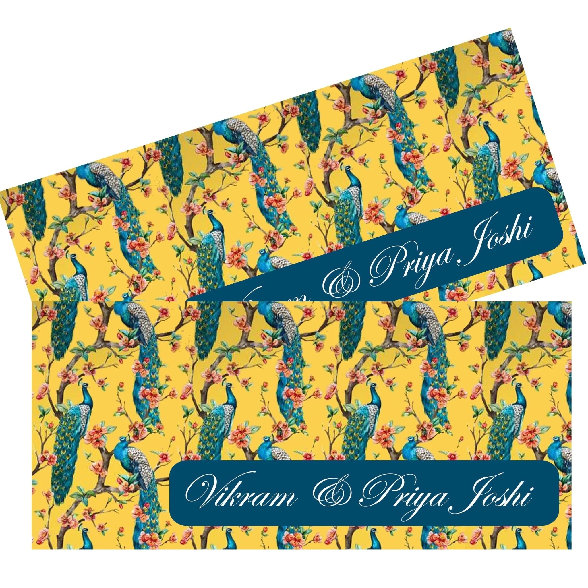 Personalised Money Envelopes - Peacock Theme - Image 3
