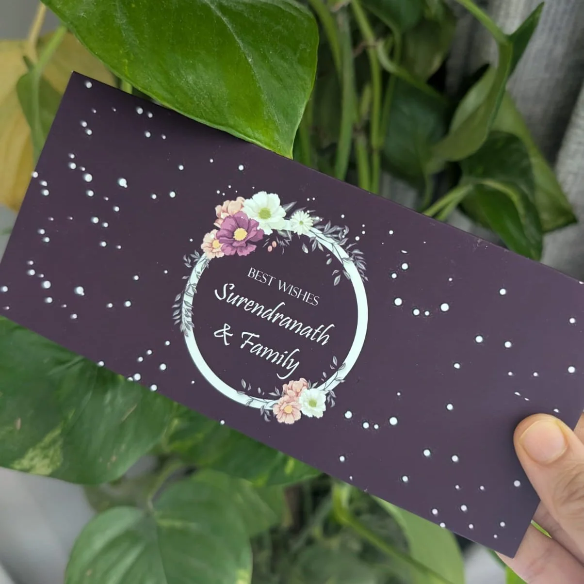 Personalised Money Envelopes - Purple Reef - Image 2