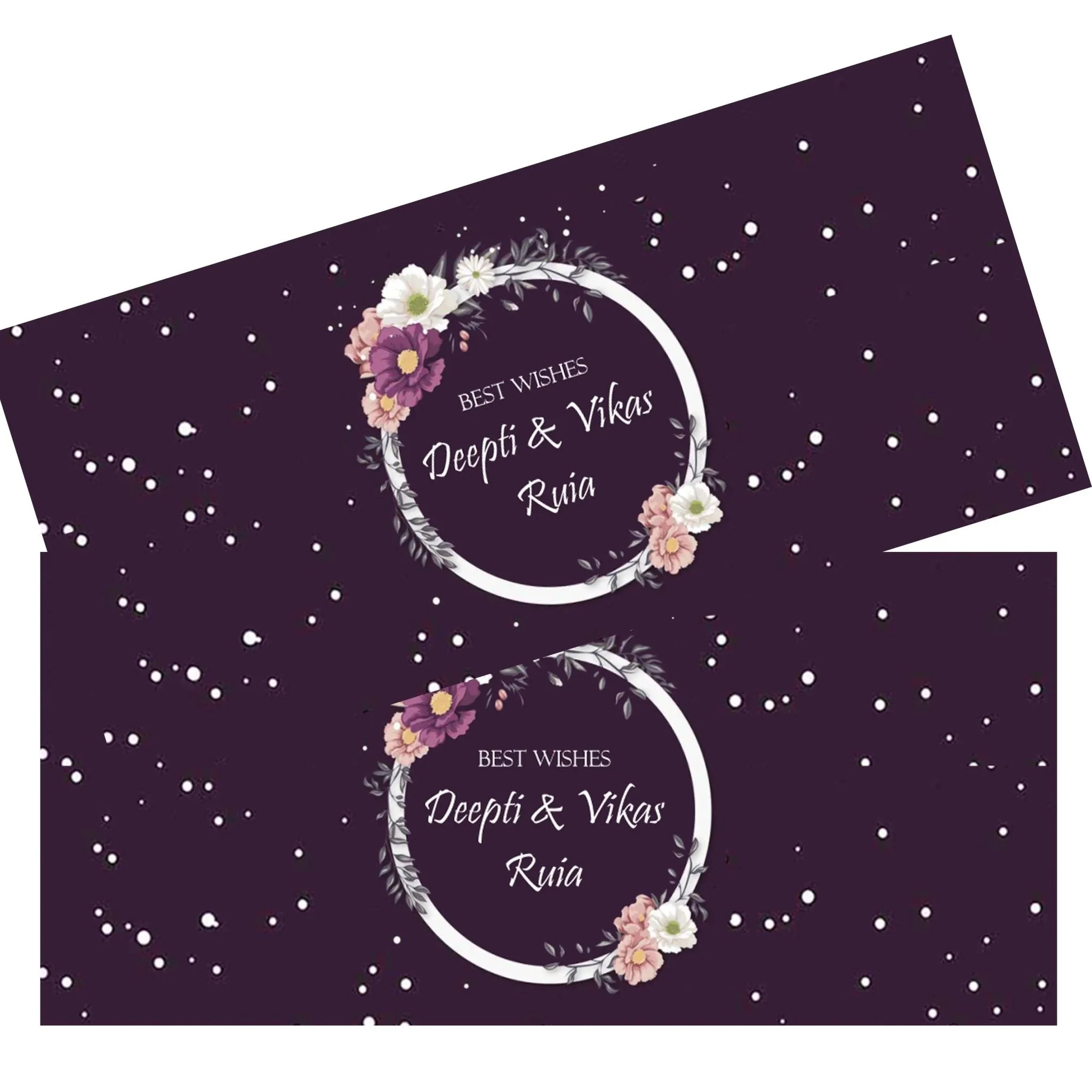 Personalised Money Envelopes - Purple Reef - Image 3
