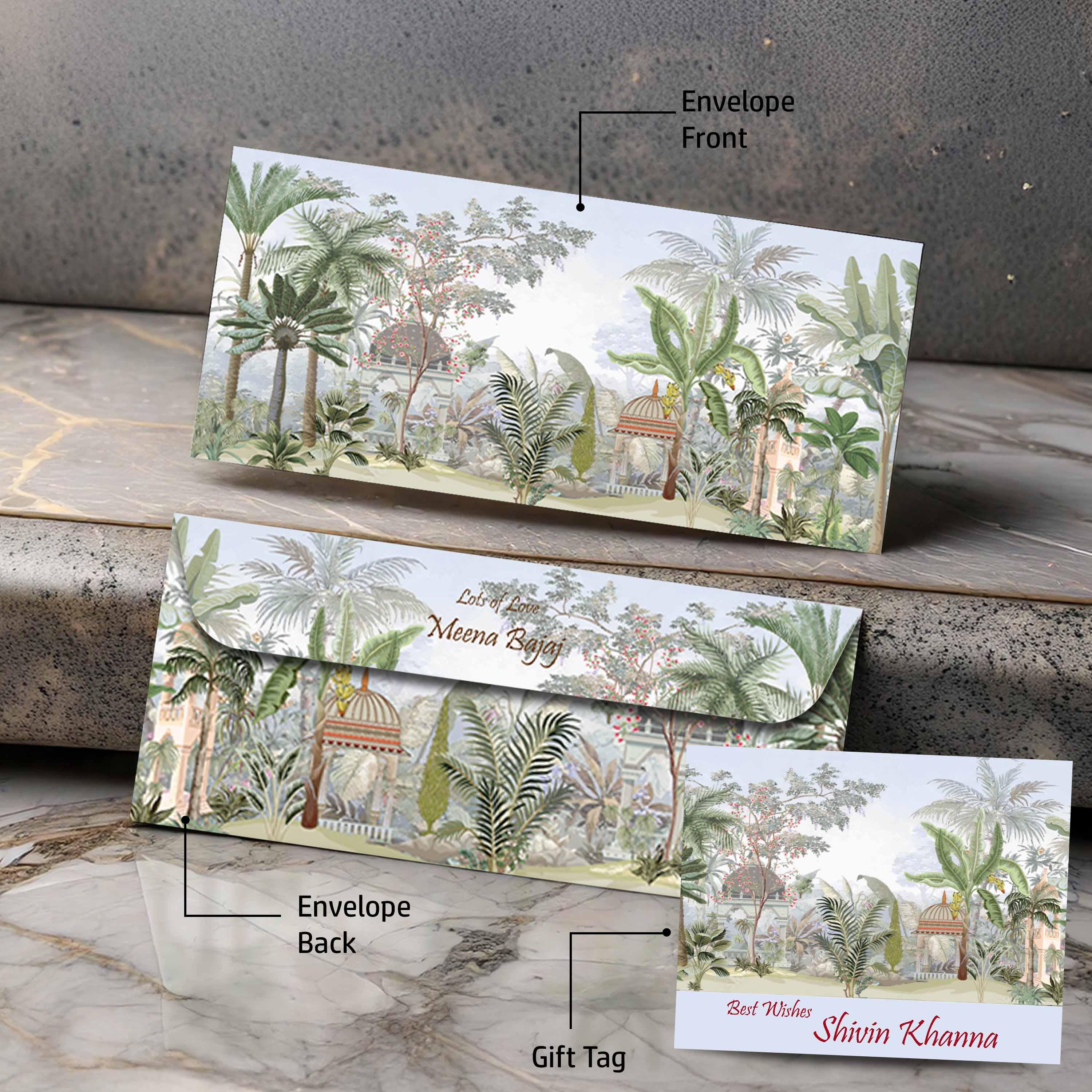 Personalised Money Envelopes -Vintage Garden Theme - Image 3
