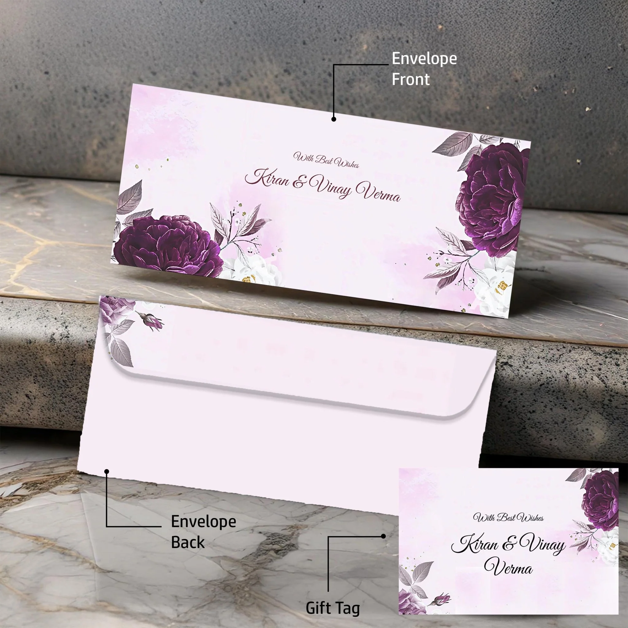 Personalised Money Envelopes - Winter Garden