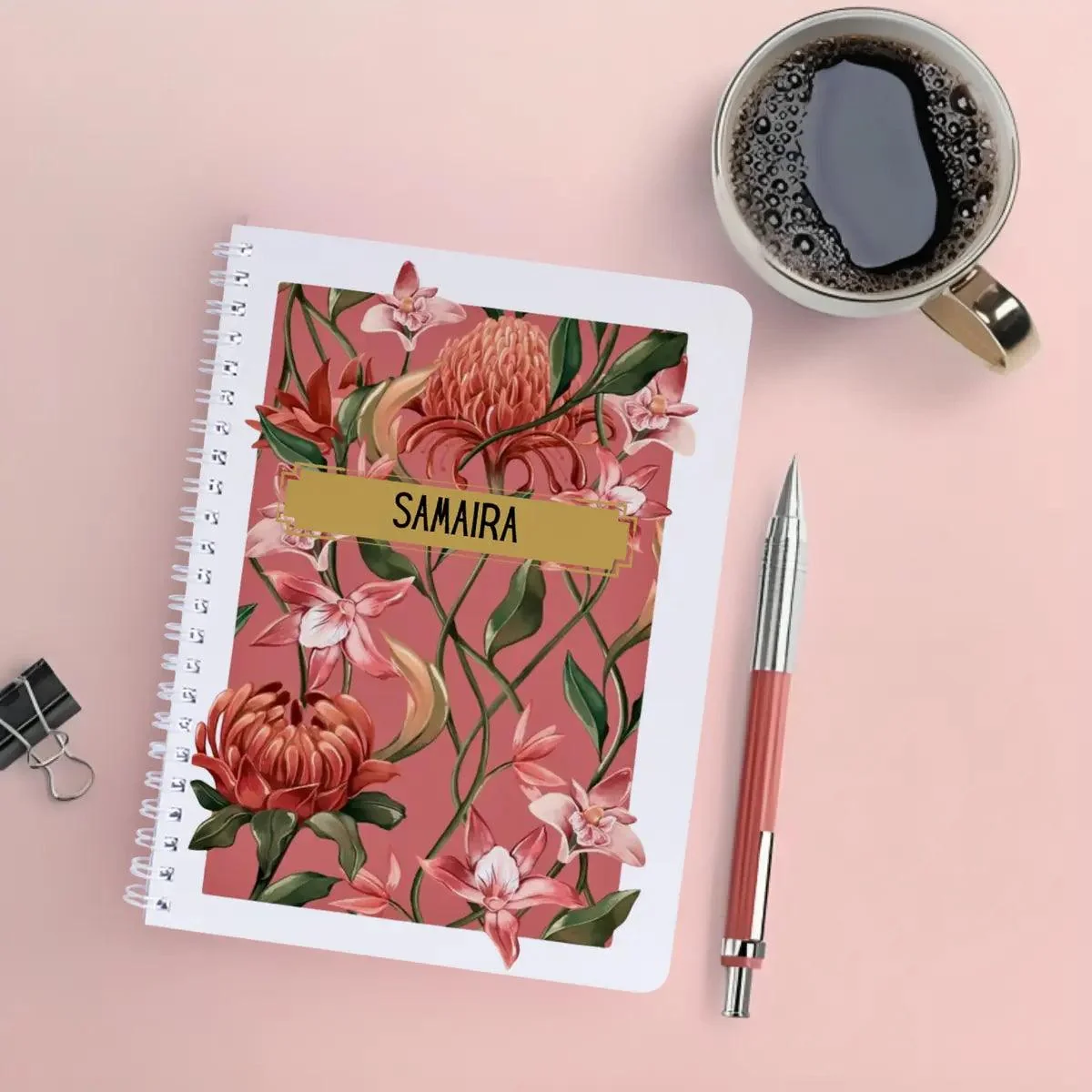 Personalised Notebook - A5 size - Bloom Journal - Image 2