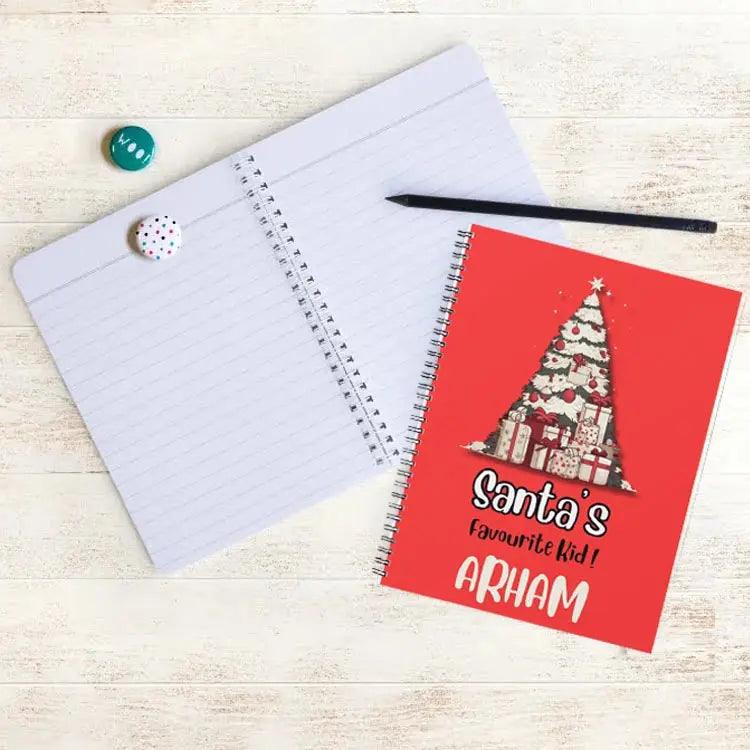 Personalised Notebook - A5 size - Christmas Design - Image 4