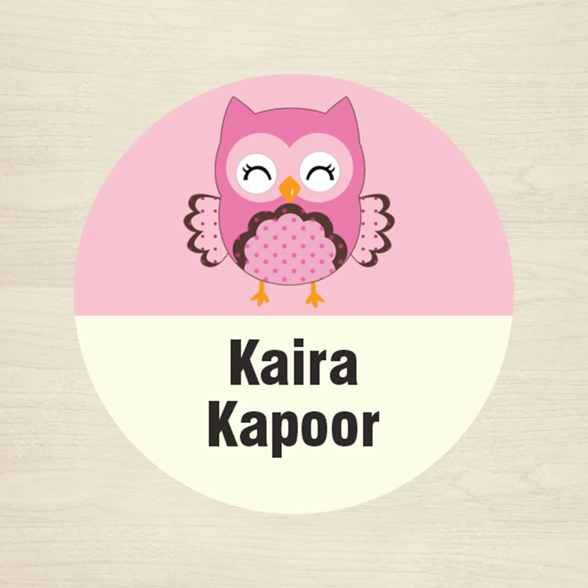 Personalised Waterproof Round Labels & Stickers for Kids - ANIMALS & NATURE - Image 3