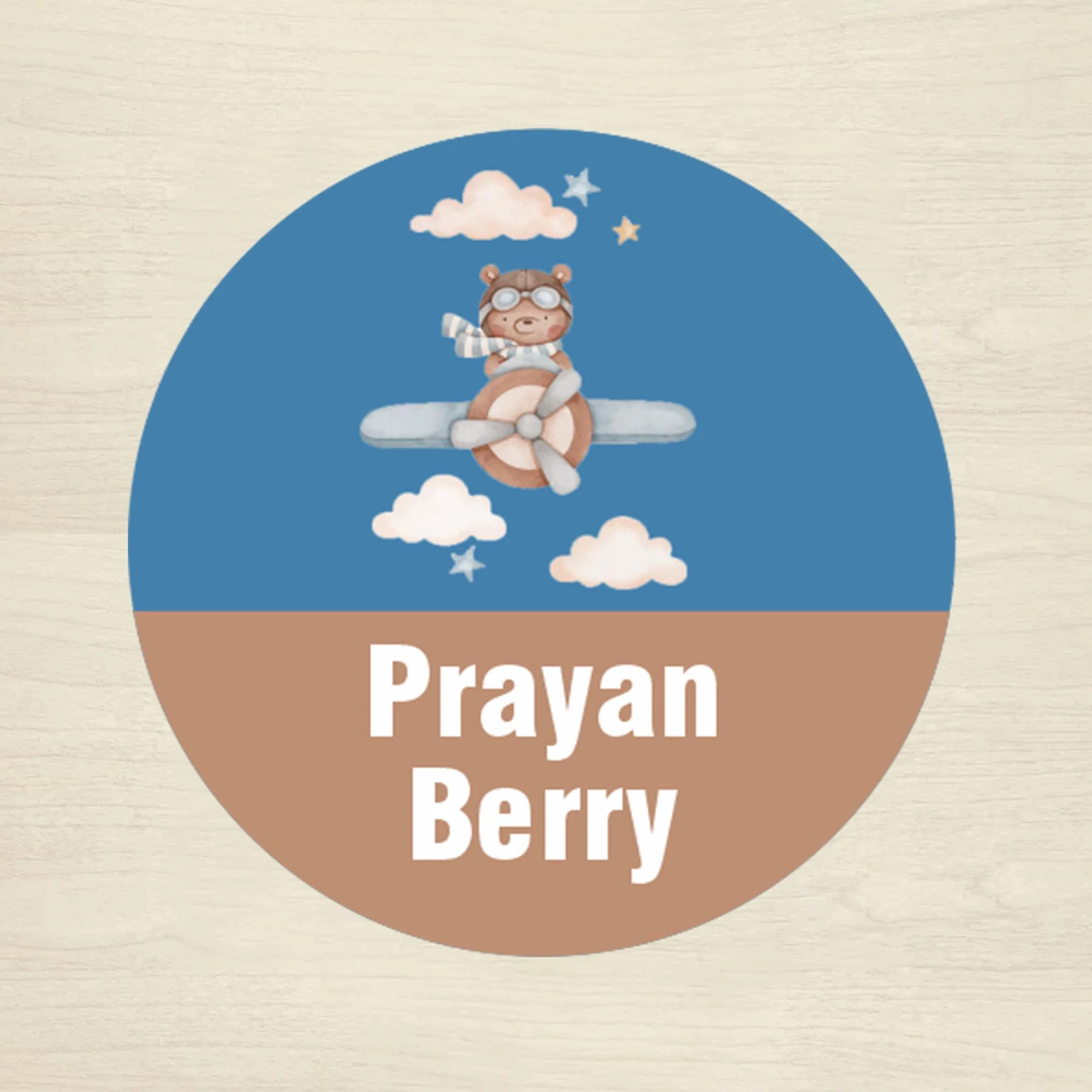 Personalised Waterproof Round Labels & Stickers for Kids - ANIMALS & NATURE - Image 4