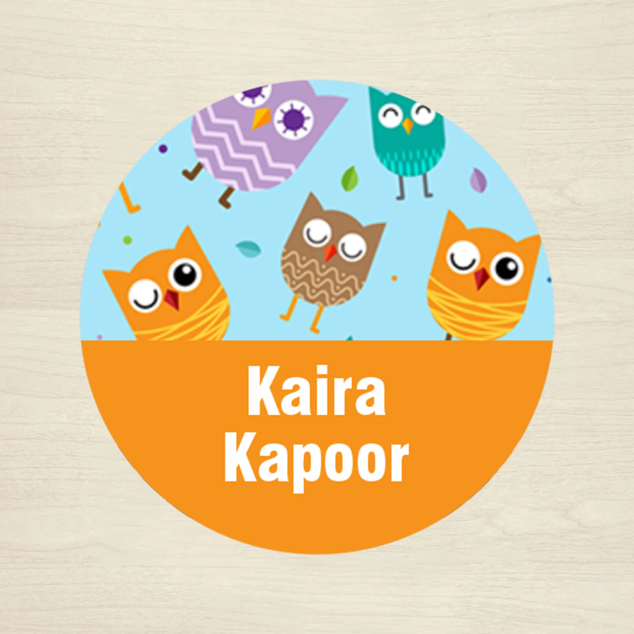 Personalised Waterproof Round Labels & Stickers for Kids - ANIMALS & NATURE - Image 5