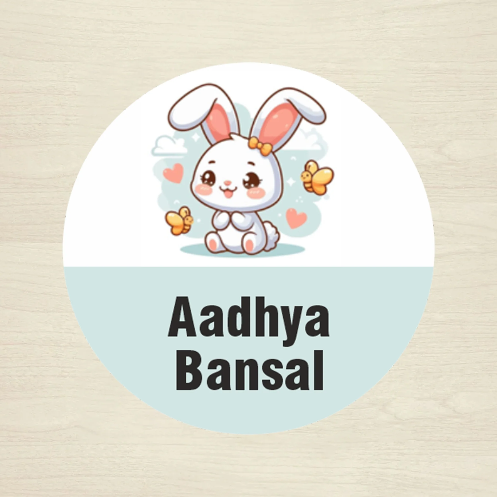 Personalised Waterproof Round Labels & Stickers for Kids - ANIMALS & NATURE - Image 6
