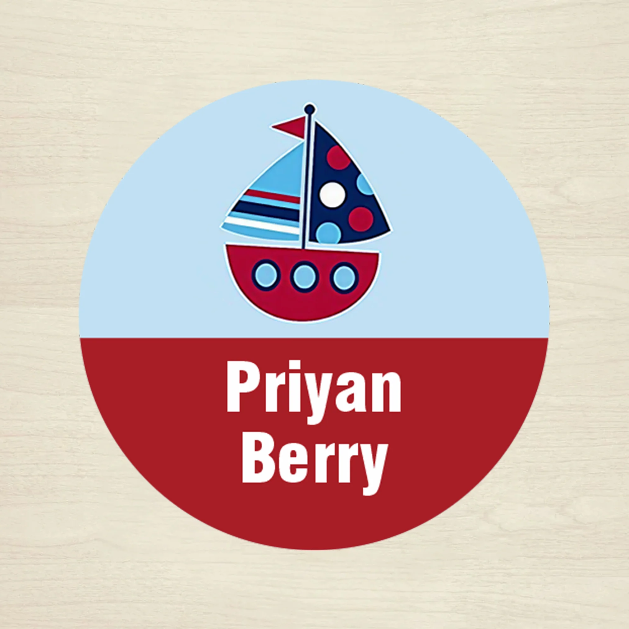 Personalised Waterproof Round Labels & Stickers for Kids - CARS & WHEELS - Image 13