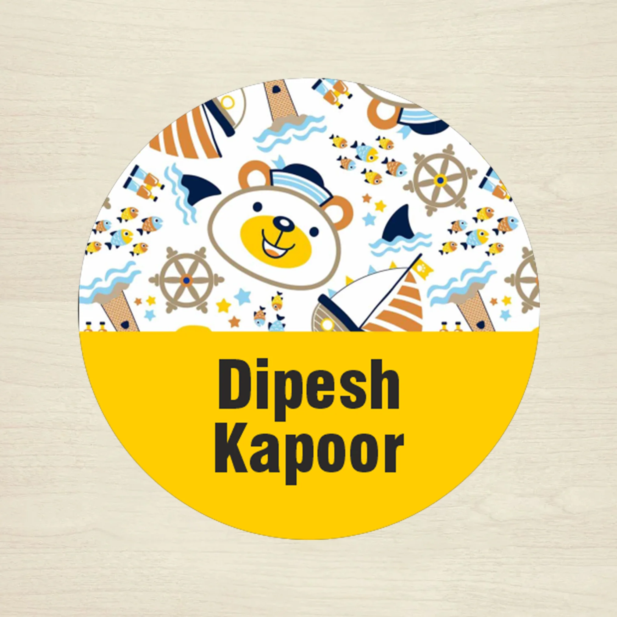 Personalised Waterproof Round Labels & Stickers for Kids - CARS & WHEELS - Image 6