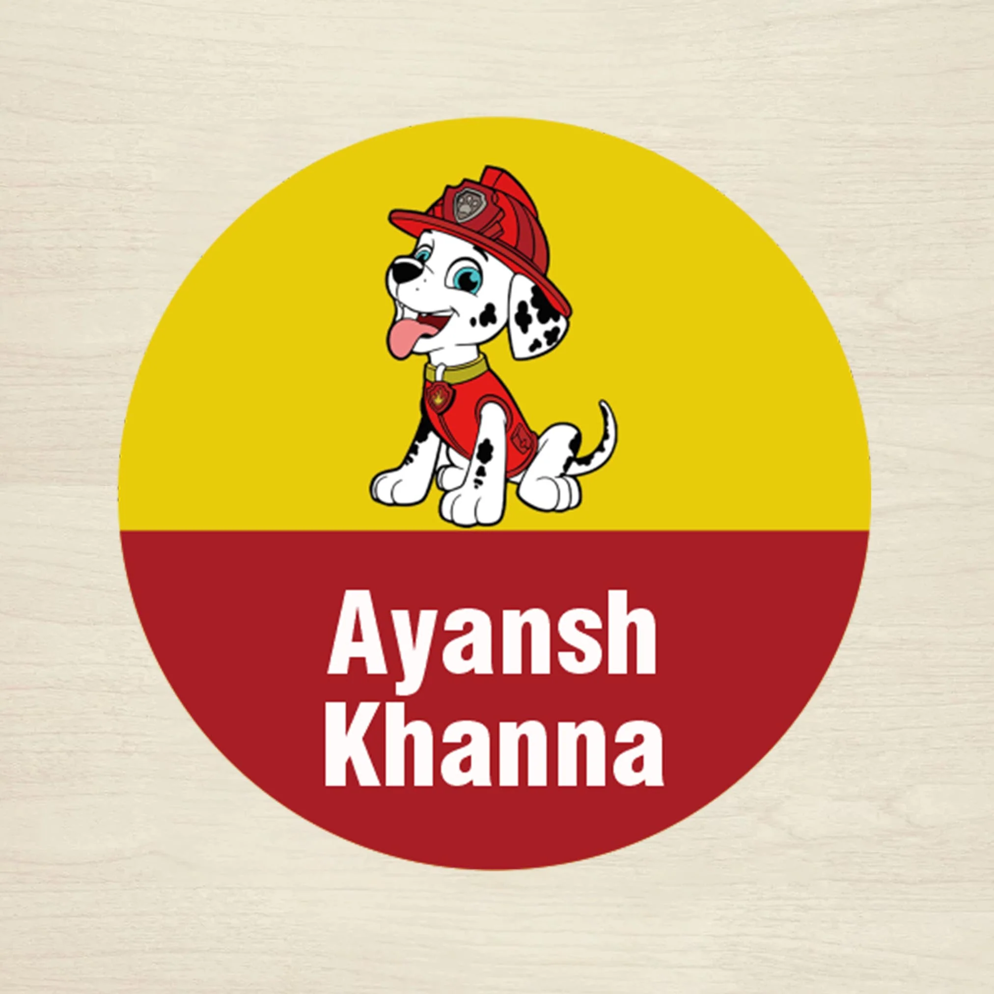 Personalised Waterproof Round Labels & Stickers for Kids - CARTOON CHARACTERS - Image 13