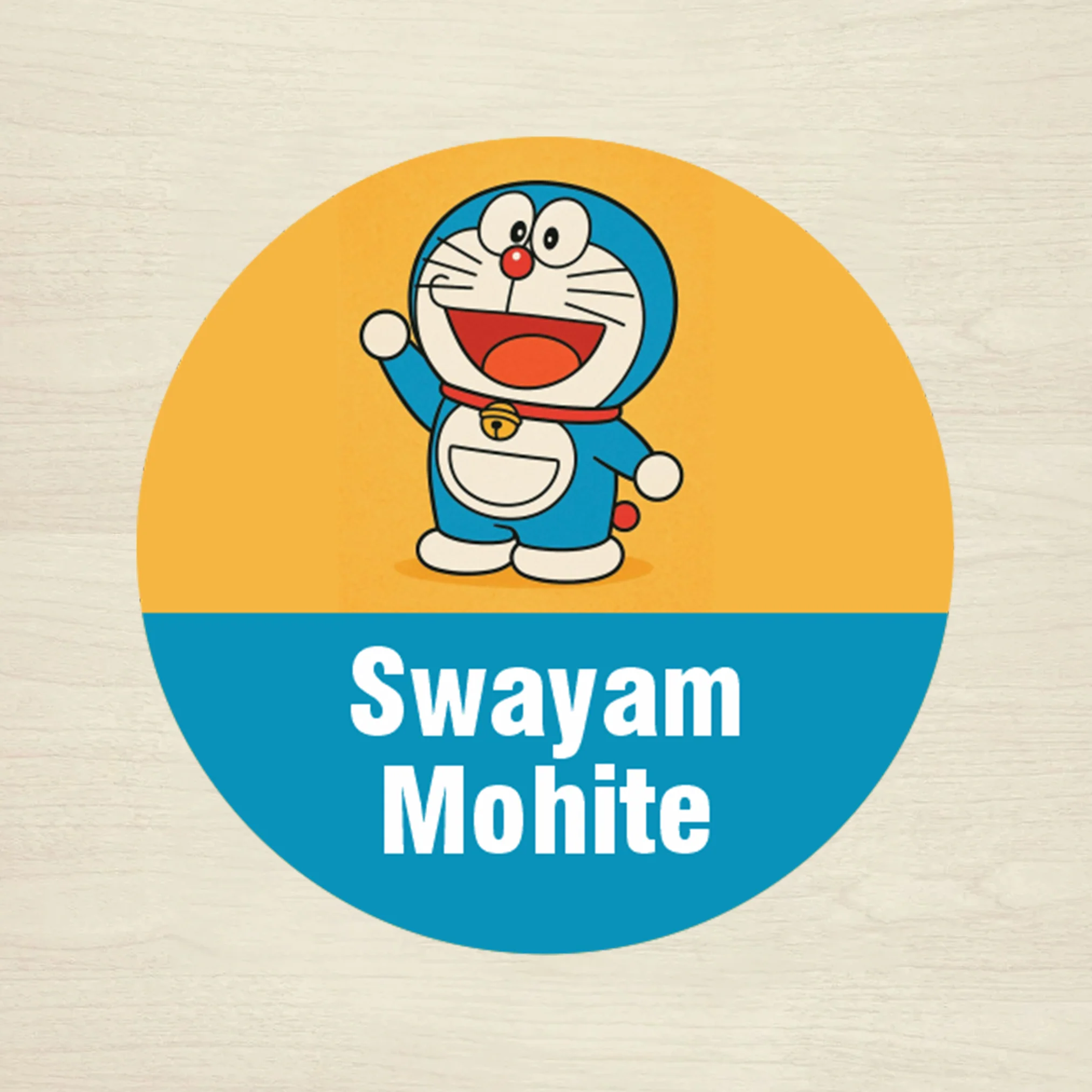 Personalised Waterproof Round Labels & Stickers for Kids - CARTOON CHARACTERS - Image 5