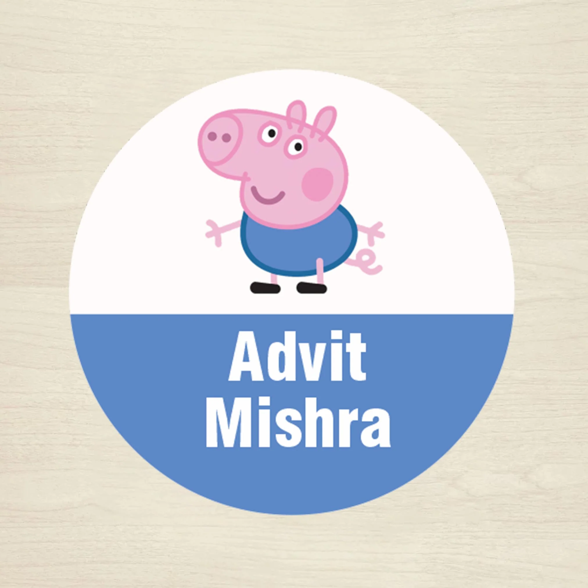 Personalised Waterproof Round Labels & Stickers for Kids - CARTOON CHARACTERS - Image 6