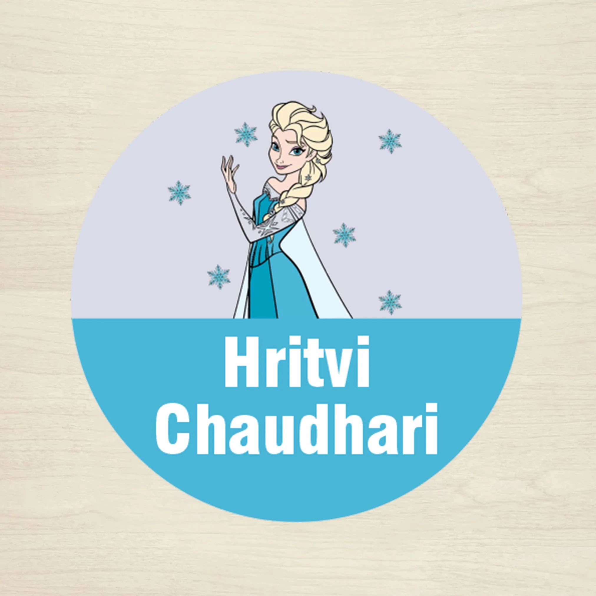Personalised Waterproof Round Labels & Stickers for Kids - GIRLS & PRINCESSES - Image 6