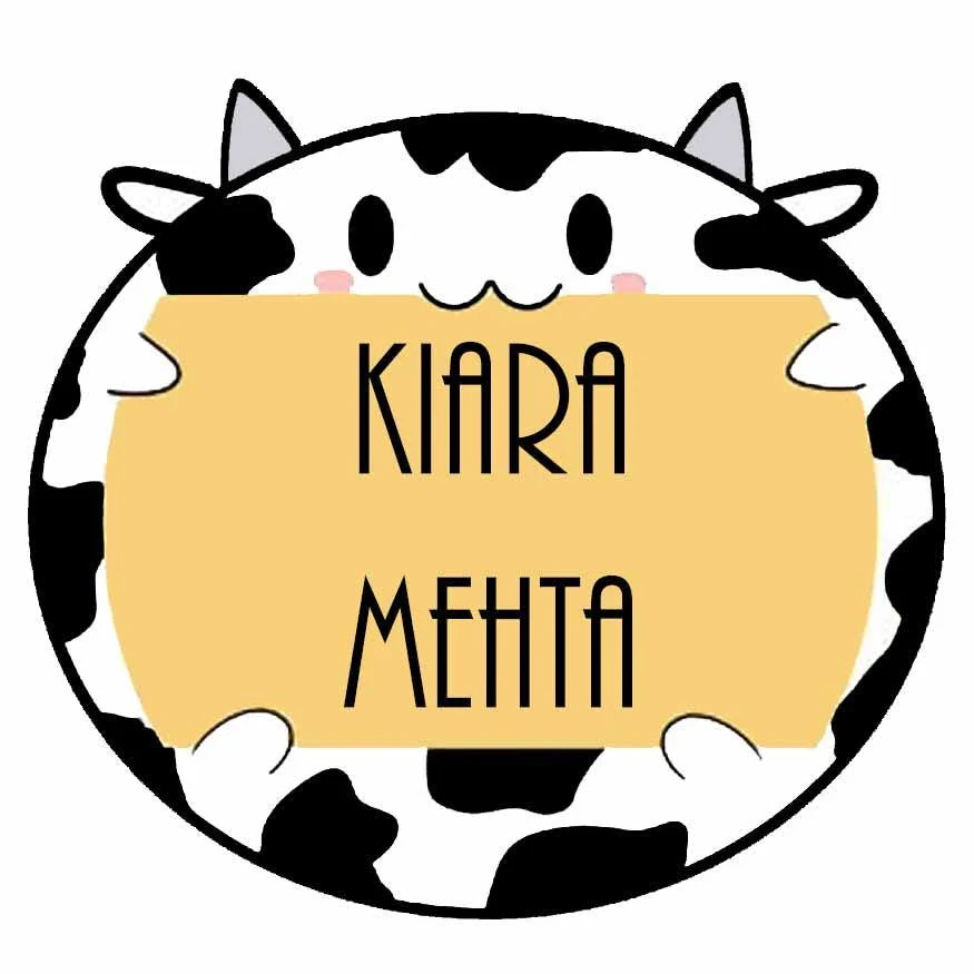 Waterproof Personalised Custom Shape Stickers - Cute Cow Shape - Set of 25