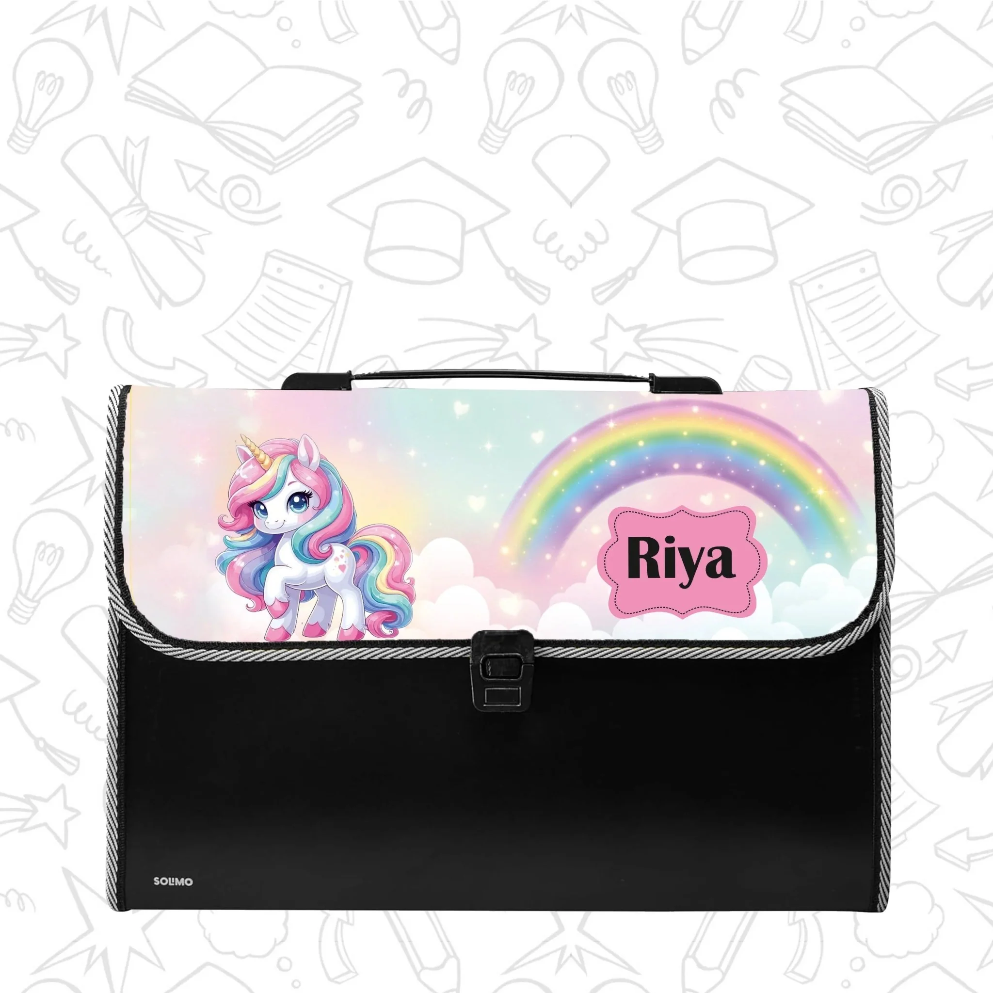 Personalized File Folders  - Unicorn theme