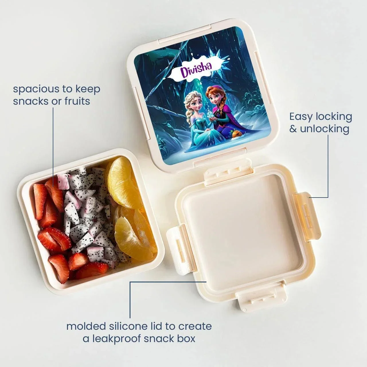 Custom Snack Box & Lunch Box for kids - Frozen Design - Image 2
