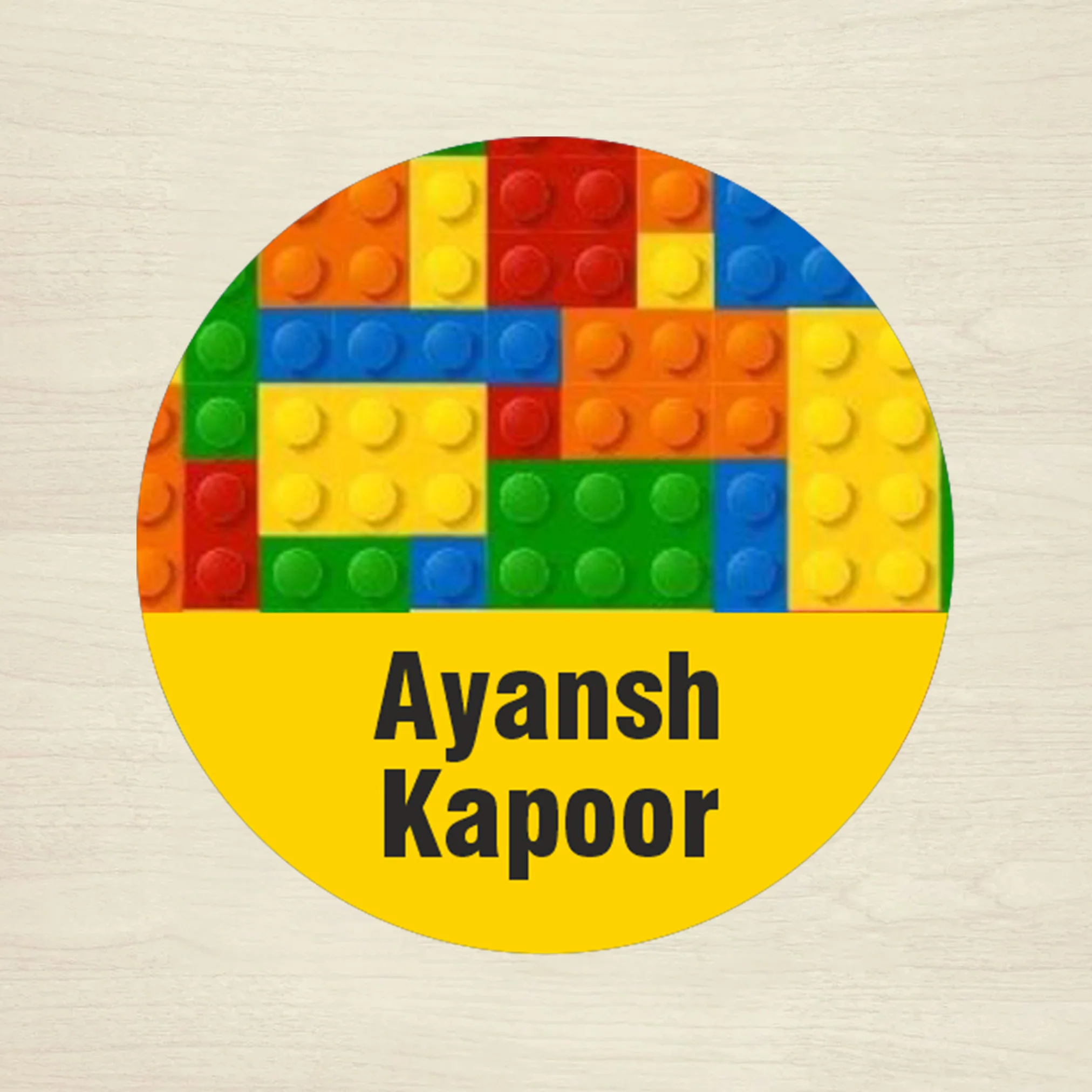 Personalised Waterproof Round Labels & Stickers for Kids - Image 123